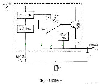 三端穩(wěn)壓管內部電路圖