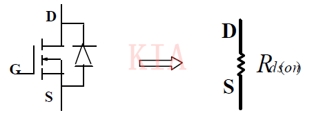 MOSFET正向?qū)?、反向?qū)ǖ刃щ娐?KIA MOS管