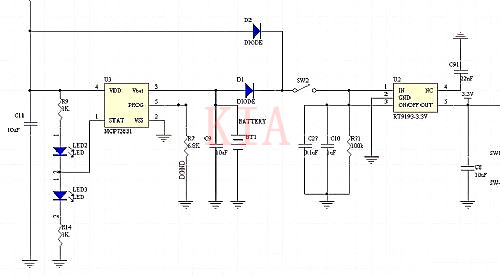 詳細(xì)供電電路切換與鋰電池充電電路設(shè)計-KIA MOS管