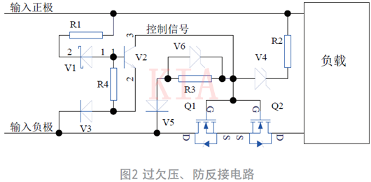 過欠壓、防反接電路