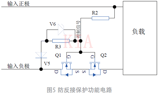 過欠壓、防反接電路