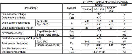 7n60參數(shù)代換,7n60場(chǎng)效應(yīng)管