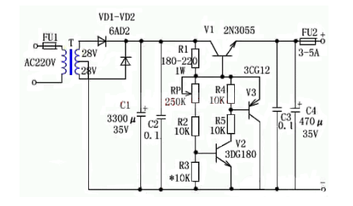可調穩(wěn)壓電路,原理圖,工作原理,電路設計分享-KIA MOS管
