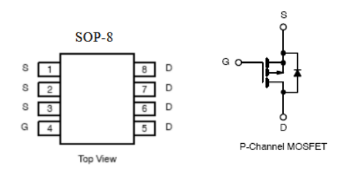 鋰電池保護(hù)板mos管,30v7.5a,KIA7P03A場(chǎng)效應(yīng)管參數(shù)-KIA MOS管