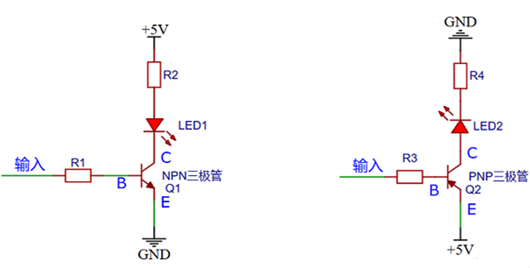 pnp三級管開關(guān)電路,原理